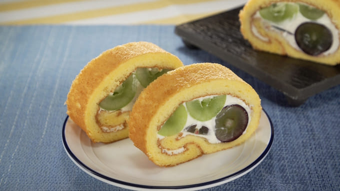 相葉マナブ 夏のおすすめ フルーツスペシャル ぶどうのロールケーキ