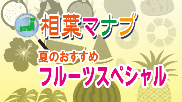 相葉マナブ 夏のおすすめ フルーツスペシャル