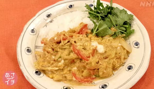 あさイチ みんな！ゴハンだよ 作り方 材料 レシピ タイ風 かにかまと卵のふわとろカレー炒め
