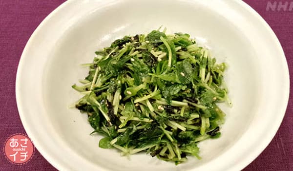 あさイチ みんな！ゴハンだよ 作り方 材料 レシピ 豆苗のりごまサラダ