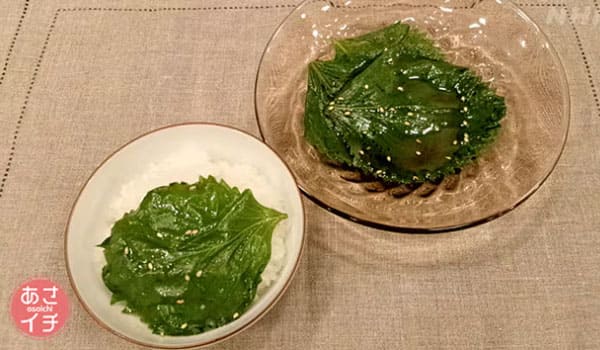 あさイチ レシピ 青じそナムル