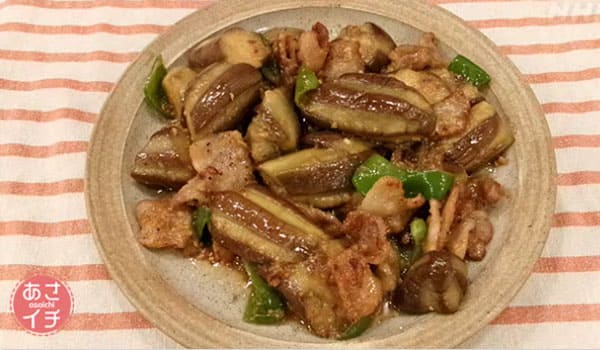 あさイチ レシピ なすと豚肉のみそ炒め
