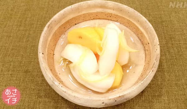 あさイチ みんな！ゴハンだよ 作り方 材料 レシピ かぶと柿の甘酢あえ