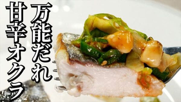よーいドン おせっかいごはん 2025年9月8日放送 フレンチ 白身魚の甘辛オクラソース 万能だれ