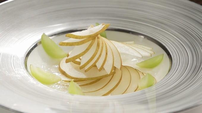 相葉マナブ 秋 フルーツ スイーツ作り 梨のジュレ