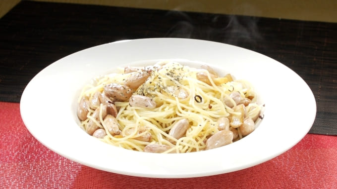 相葉マナブ 落花生レシピ 落花生のペペロンチーノパスタ