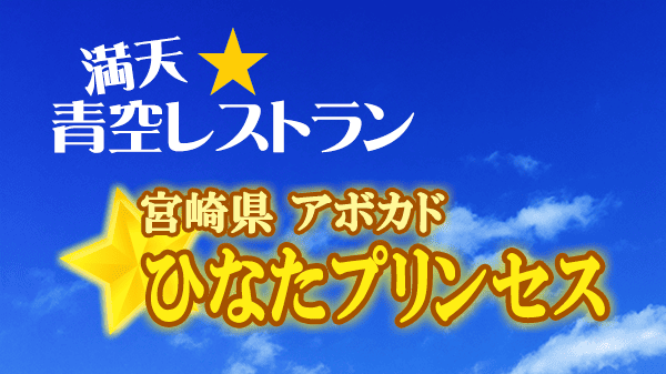 青空レストラン 宮崎県 アボカド ひなたプリンセス
