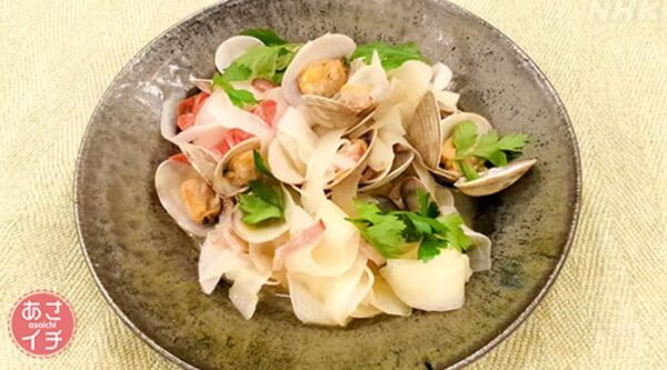 あさイチ みんな！ゴハンだよ 作り方 材料 レシピ 大根とあさりの酒蒸し煮