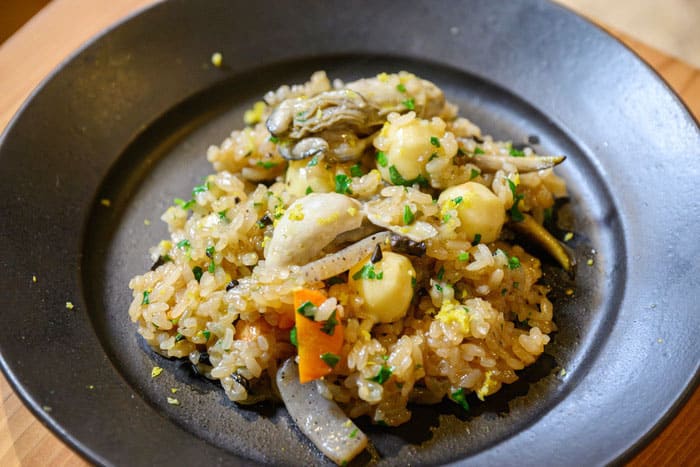 青空レストラン くわいレシピ 牡蠣とくわいのおこわ