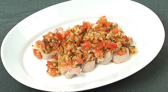 ぺこもぐキッチン 料理家 栗原心平 塚田僚一 ヘルシーグルメ 茹で豚のアーモンドソース