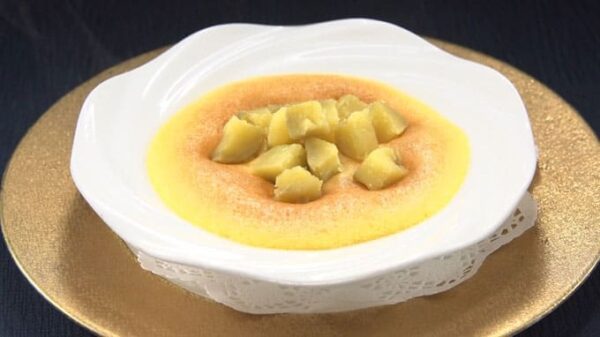 相葉マナブ さつまいも スイーツ 鎧塚 さつまいものサバイヨンソース