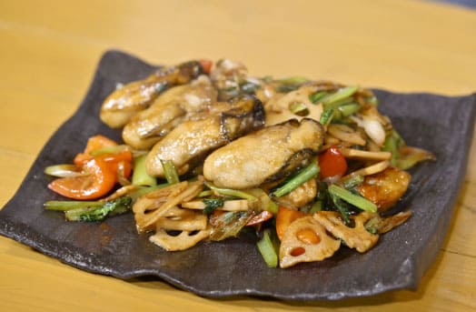 青空レストラン 静岡 八木田オイスター 牡蠣 カキバタ炒め