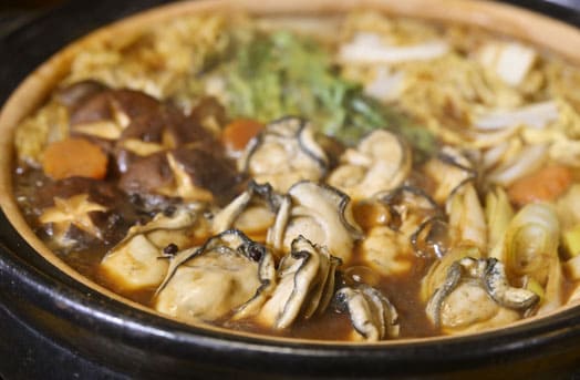 青空レストラン 静岡 八木田オイスター 牡蠣 牡蠣の赤みそ山椒鍋