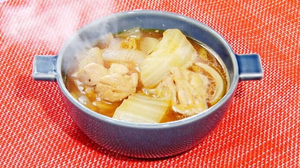 DayDay レシピ 寺田心 ひらめきレシピ 肉料理 鶏肉と白菜のスープ