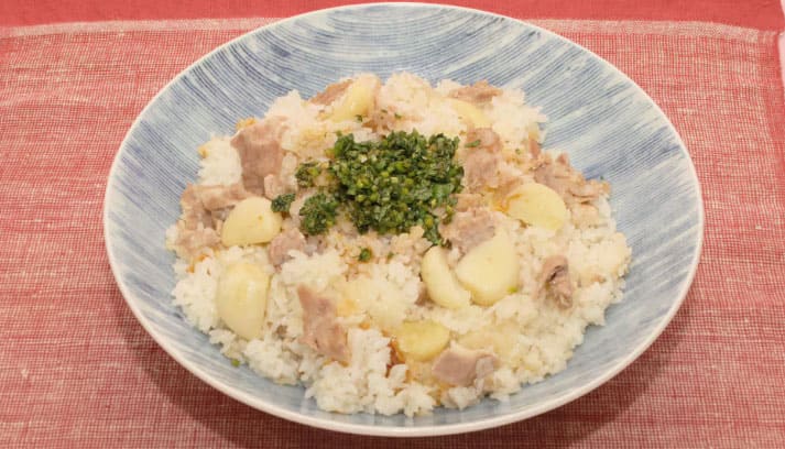 平野レミの早わざレシピ レシピ にんにく丸ごとごはん