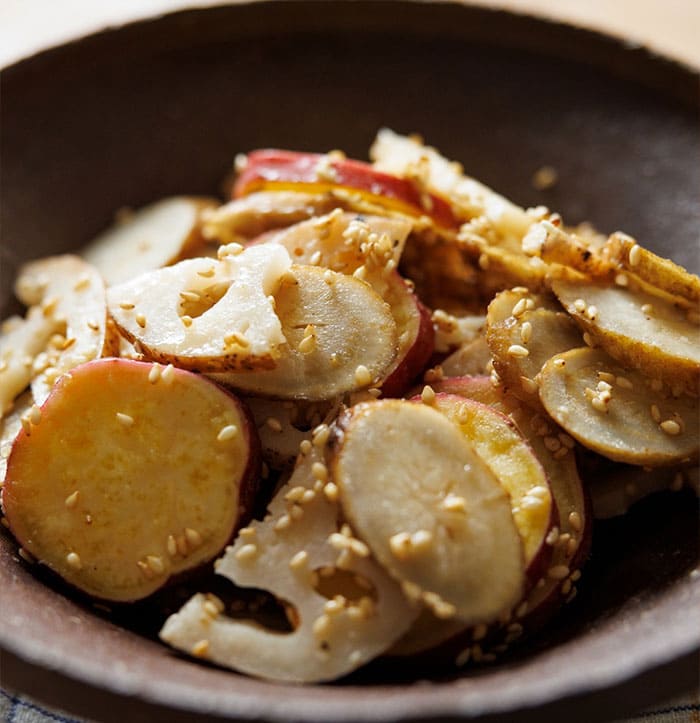 thetime レシピ せいろレシピ さつまいもとれんこんの塩きんぴら蒸し