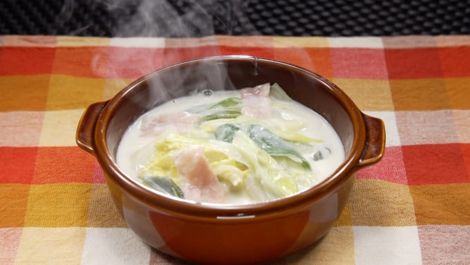 相葉マナブ 旬の産地ごはん ネギ 白菜とネギのクリームシチュー