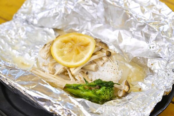 青空レストラン 千葉県 寒ビラメ レシピ ヒラメのレモンバターホイル焼き
