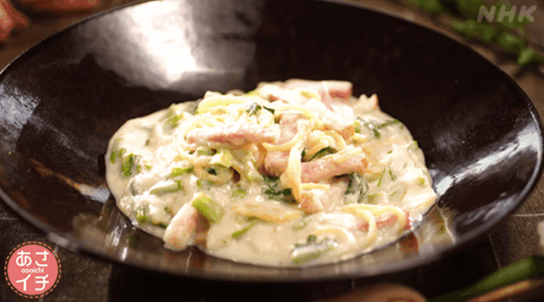 あさイチ 作り方 材料 KiraKiraキッチン レシピ 冬のあったか麺料理 かぶのポタージュパスタ