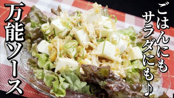よーいドン おせっかいごはん 豆腐とえのきのヘルシーサラダ 万能ソース