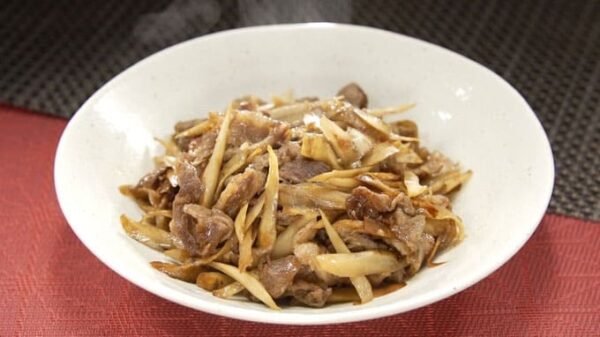 相葉マナブ ごぼうレシピ ごぼうと牛肉のオイスター炒め