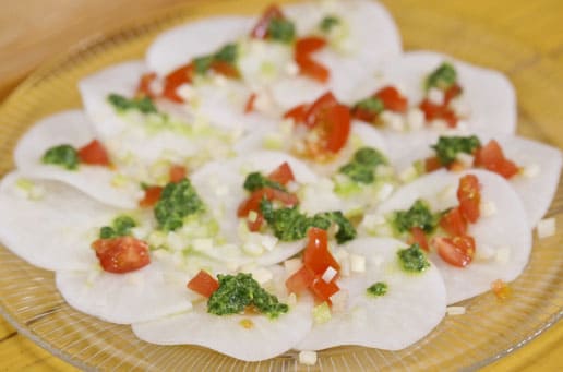 青空レストラン 姉崎大根 千葉県 市原市 大根の刺身 カルパッチョ