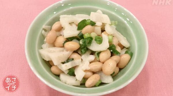 あさイチ みんな！ゴハンだよ 作り方 材料 レシピ 大豆とれんこんのわさび酢和え