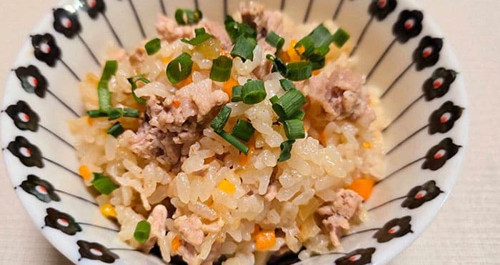 ZIP レシピ 豚こま肉 豚こま炊き込みごはん