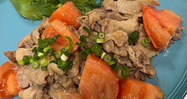ZIP レシピ 豚こま肉 豚こまとトマトのみそバター炒め