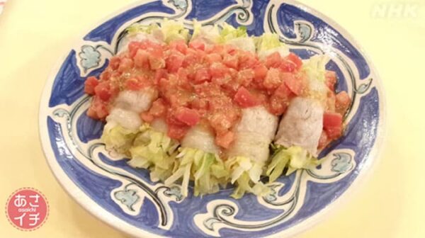 あさイチ みんな!ゴハンだよ 作り方 材料 レシピ 春キャベツのシャキシャ肉巻き トマトみそだれ
