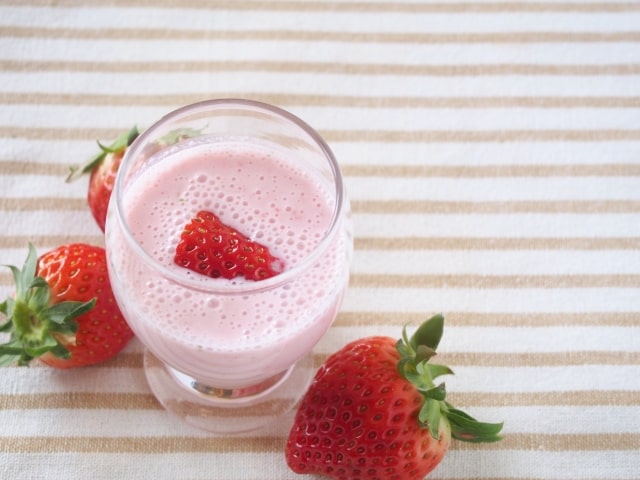優香のサンデークッキング いちごのラッシー