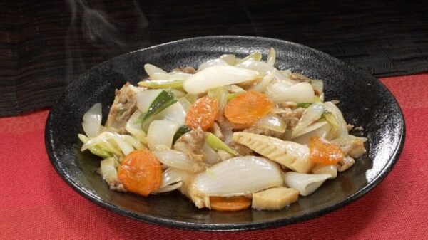 相葉マナブ 旬の産地ごはん 新玉ねぎ 中華炒め