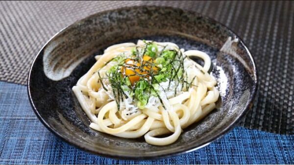 相葉マナブ 黒酢レシピ 黒酢としらすの釜玉うどん