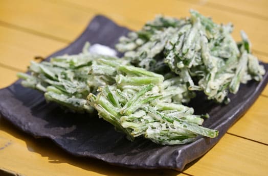 青空レストラン 栃木県 塩屋町 ニラかき揚げ
