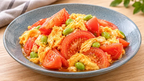 あさイチ「3つの皿 トマト・トマトと卵の炒め物」