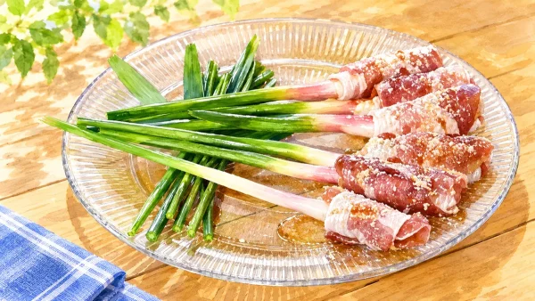 青空レストラン「葉しょうがの肉巻き」