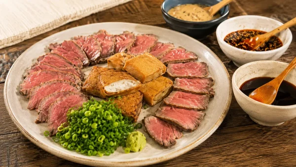 ぺこもぐキッチン 料理家 栗原心平 牛もも肉と豆腐のポン酢マリネ