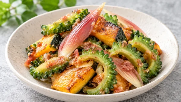 ウワサのお客さま「レジェンド寮母特製・夏野菜の梅和え」