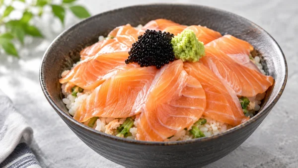 青空レストラン「わさび田サーモン丼」