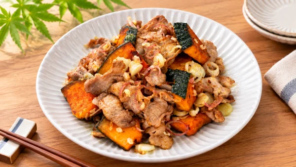 あさイチ「みんな!ゴハンだよ・かぼちゃと豚肉のゆずこしょう炒め