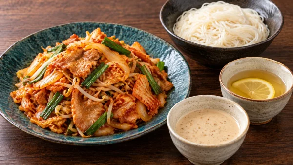 あさイチ「みんな!ゴハンだよ・豚キムチ&2種のたれdeそうめん」