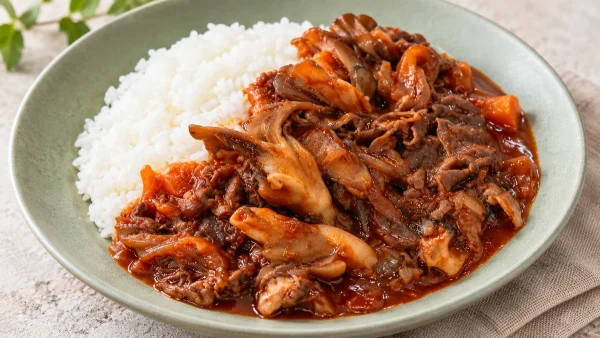 あさイチ「みんな!ゴハンだよ・牛肉とまいたけの秋ハヤシ」