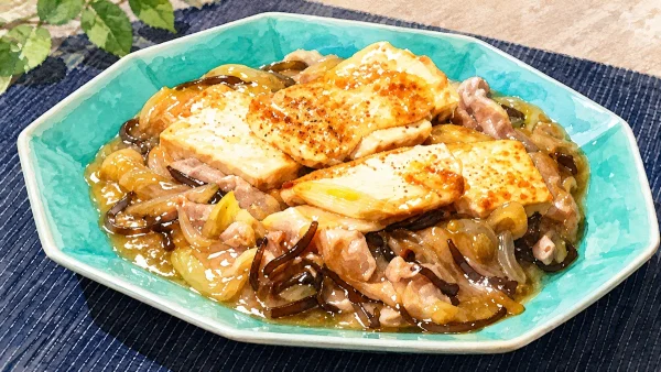 よ〜いドン!「ミルクボーイのおせっかいごはん・豚と塩昆布のあんかけ豆腐」
