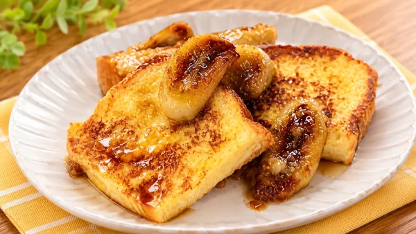よ〜いドン！「ミルクボーイのおせっかいごはん・キャラメルバナナんのフレンチトースト」